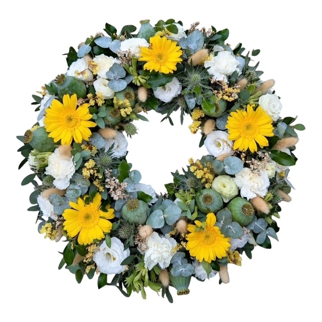 Yellow & White Wreath